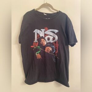 Nas Prettylittlething Red Rose  
Black TShirt. Women’s US 8. UK M Can Be Unisex.